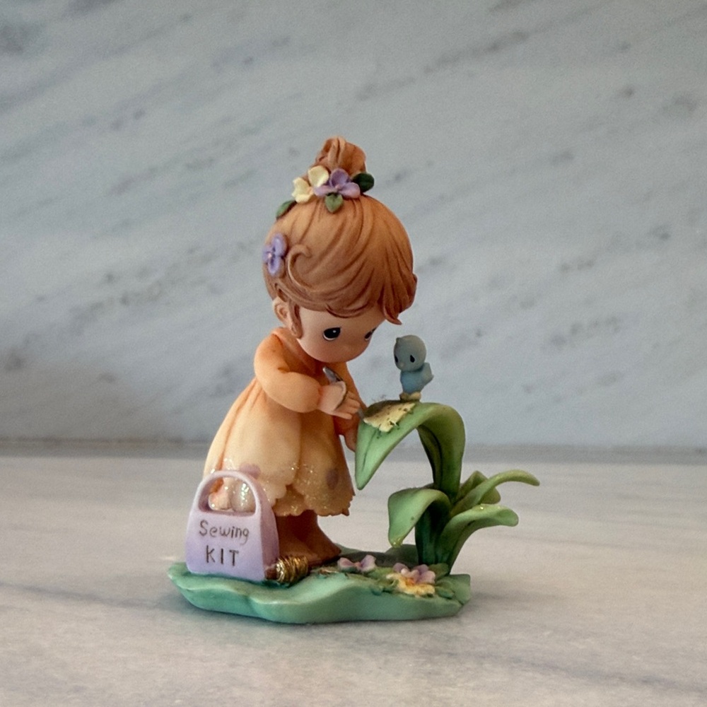 Precious Moments Fairy Figurine “Sewing Kit”